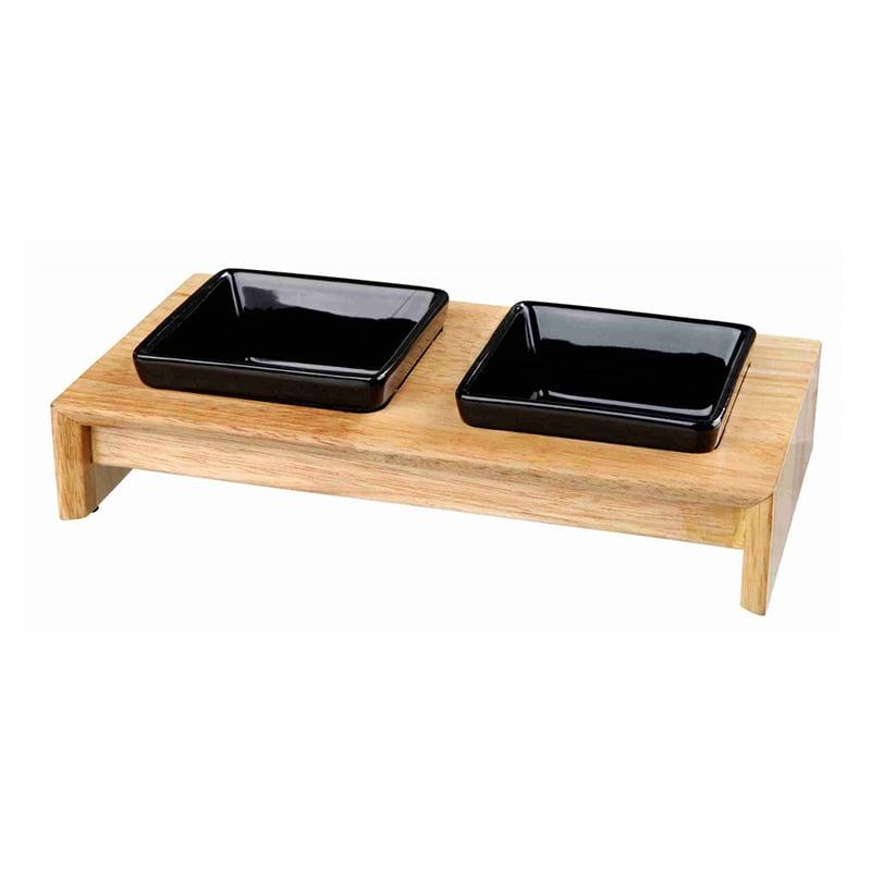 Trixie Bowl Set Hundeskål Katteskål m/ Stativ 2 x 200 ml