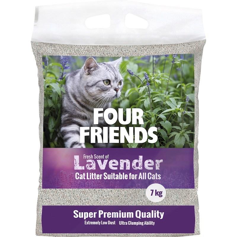 FourFriends Lavendel Kattesand 14 kg