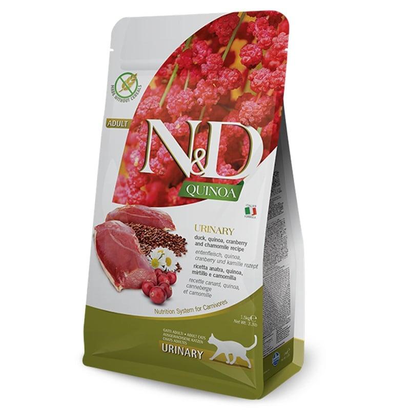 N&D Quinoa Urinary Duck Tørrfôr til katt 1,5 kg