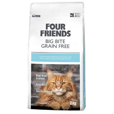 Four Friends Cat Big Bite Grain Free Tørrfôr til Store Katter