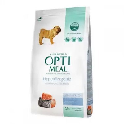 OPTIMEAL Dog Adult & Senior Medium & Large Breed Hypoallergenic Tørrfôr til hund