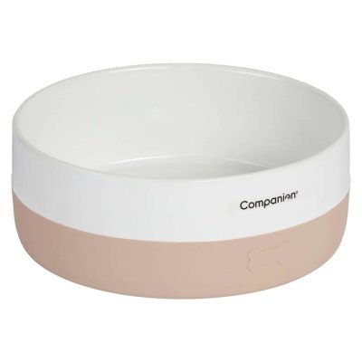 Companion Hundeskål i keramikk beige